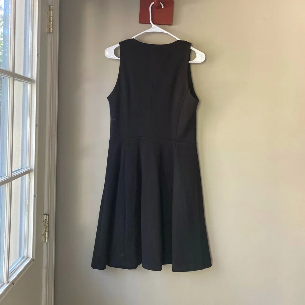 Michael Michael Kors Black Zip Up Black Dress 6 NWT - Picture 6 of 8